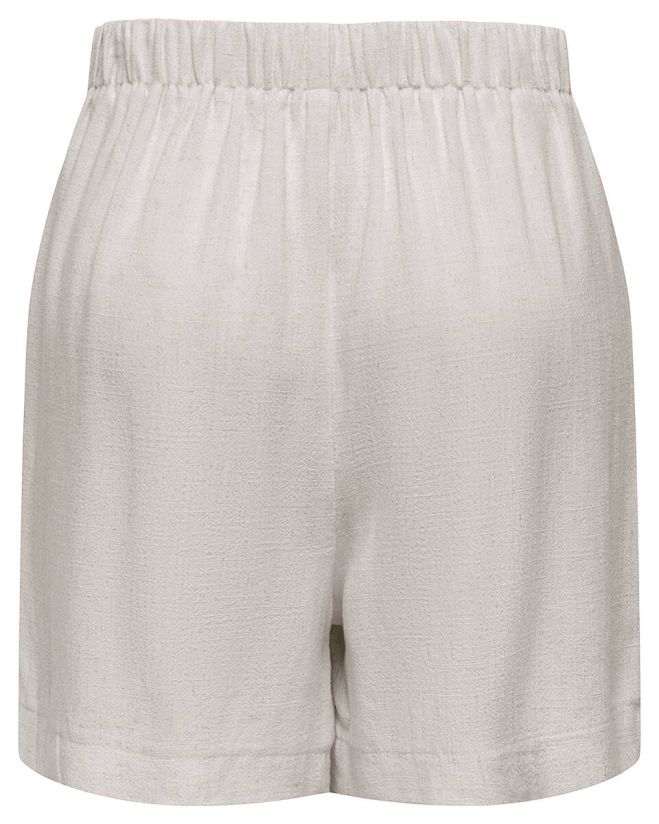 Onlsiesta Hw Linen Bl Shorts Pnt - Beige