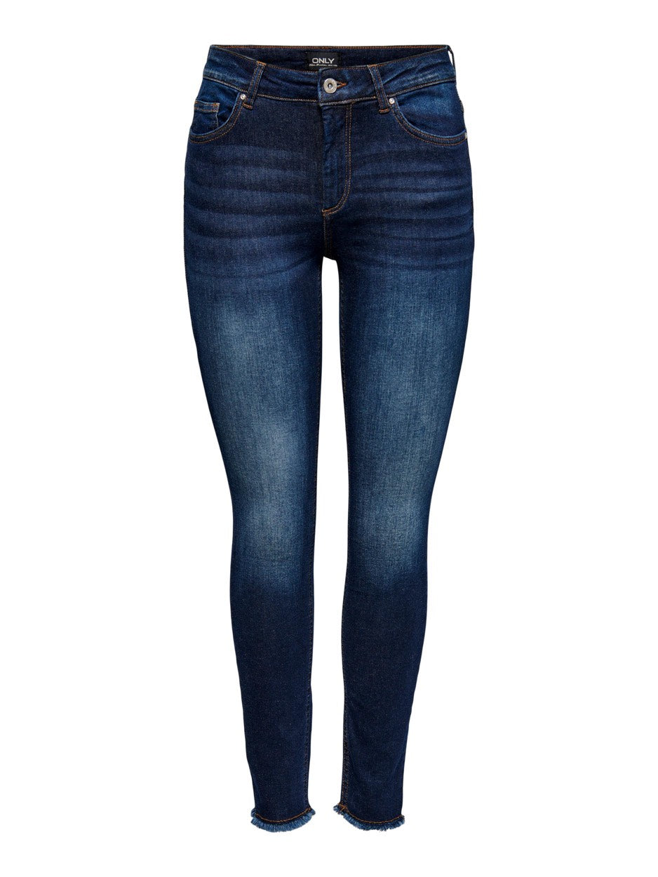 Onlblush Life Mid Sk Ank  Rw Rea837 - Blue Denim