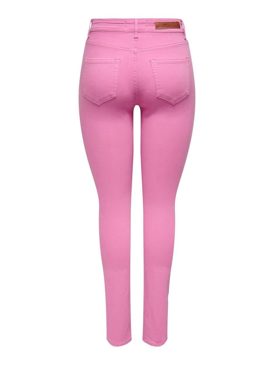 Onlblush Mid Slim Long Slit Pant Pn - Roze