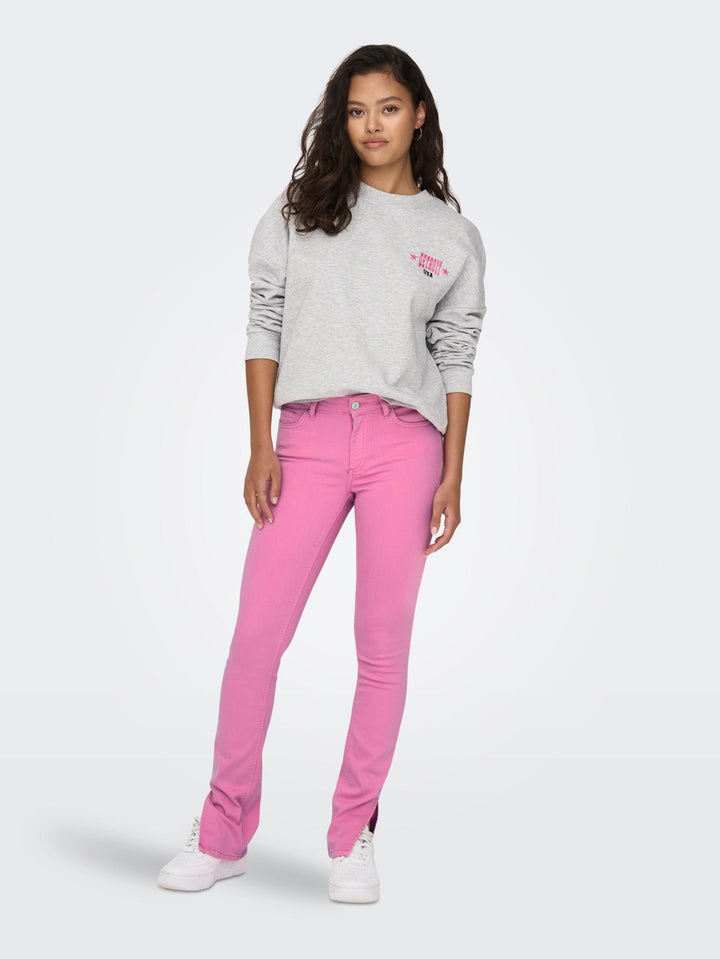 Onlblush Mid Slim Long Slit Pant Pn - Roze