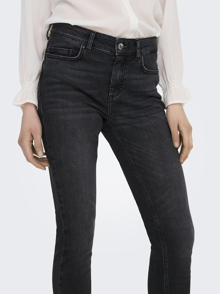 Onlblush Mid Sk Dnm Rea967 - Black Denim