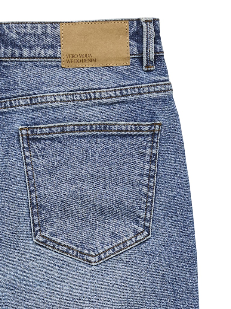 Vmbrenda Hr Straight A Cut Gu385 Ga - Blue Denim
