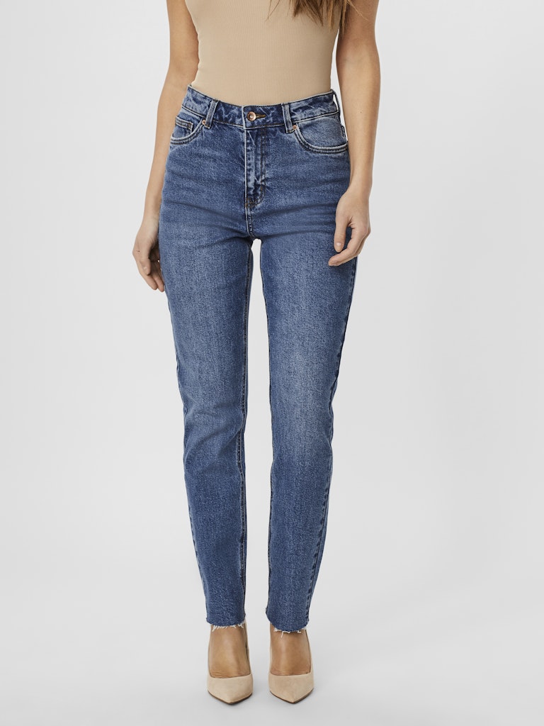 Vmbrenda Hr Straight A Cut Gu385 Ga - Blue Denim