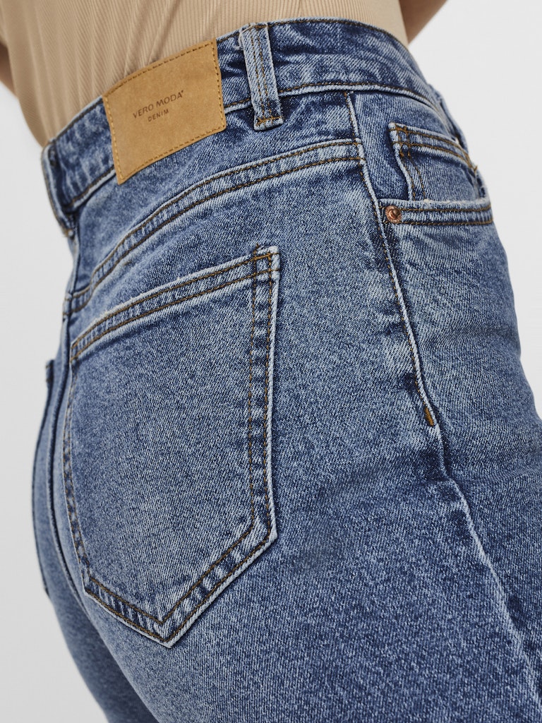 Vmbrenda Hr Straight A Cut Gu385 Ga - Blue Denim