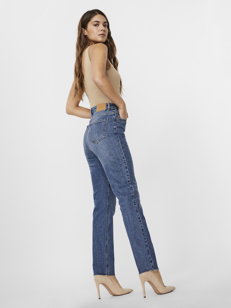 Vmbrenda Hr Straight A Cut Gu385 Ga - Blue Denim