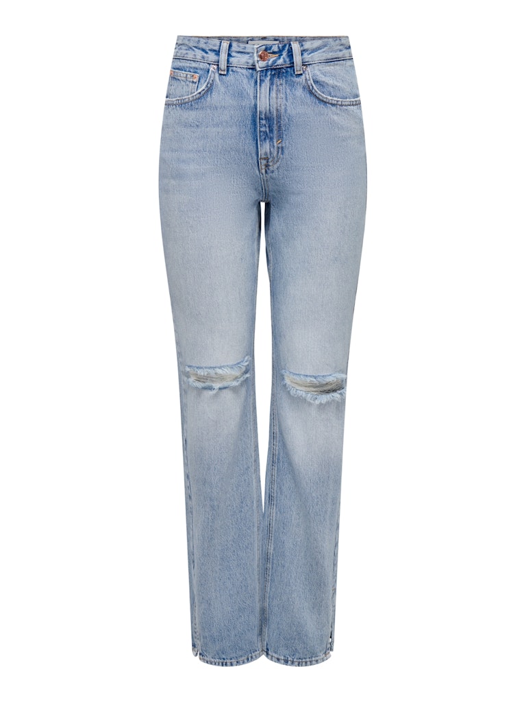 Onlbillie Ex Hw Straight Slit Jns D - Blue Denim