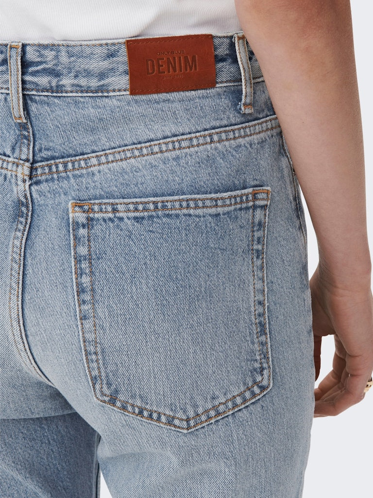Onlbillie Ex Hw Straight Slit Jns D - Blue Denim