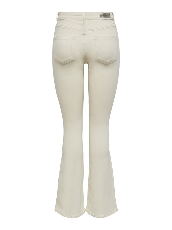 Onlblush Life Mid Flared - Ecru