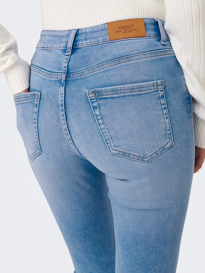 Onlblush Mid Flared Dnm Tai198 Noos - Blue Denim