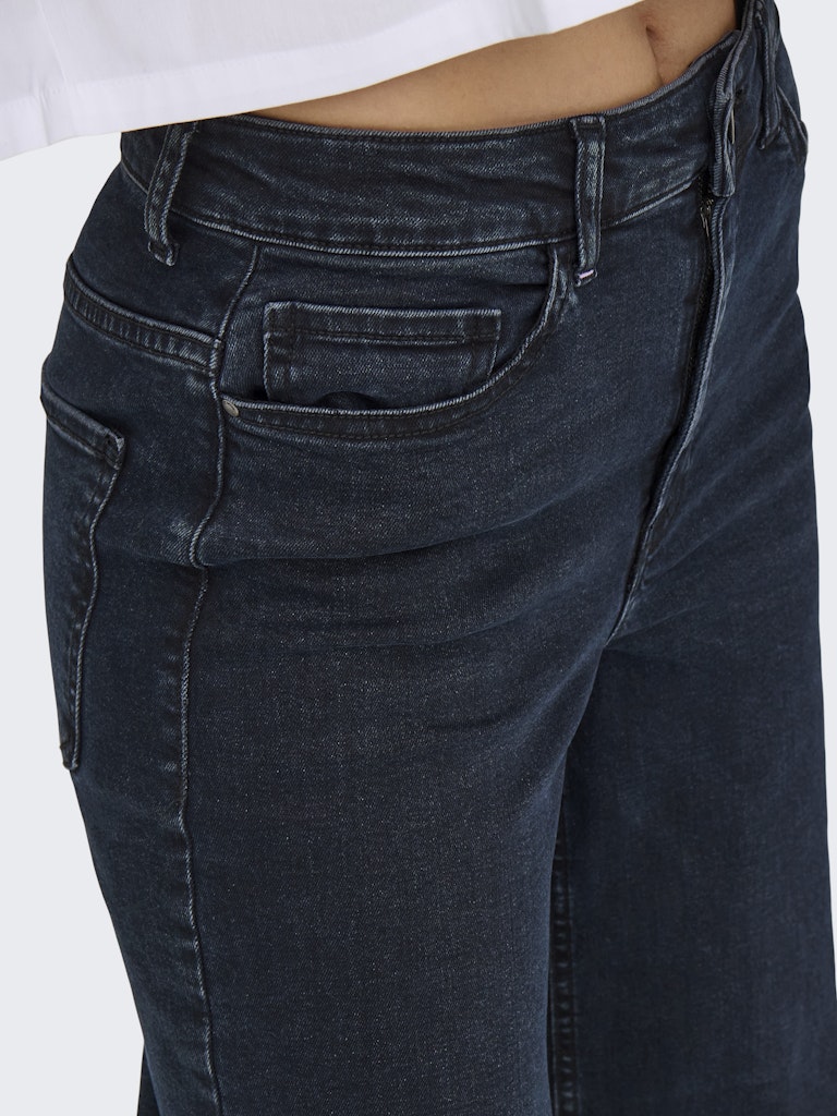 Jdyfelina Fina Hw Wide Dnm Jeans - Blue Denim