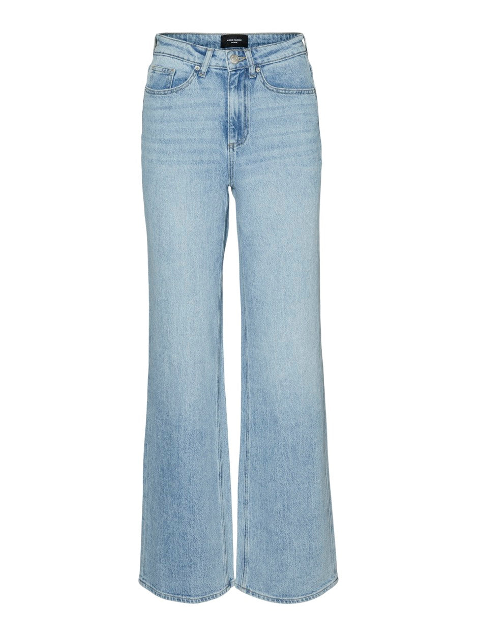 Vmtessa Hr Wide Jeans Ra339 Ga Noos - Blue Denim