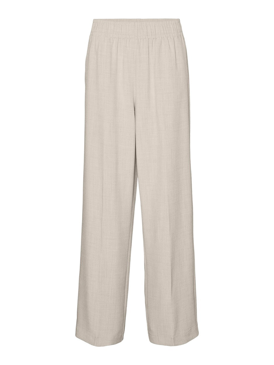 Vmcassidy Hw Loose Pull On Pant Boo - Beige