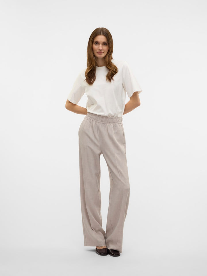 Vmcassidy Hw Loose Pull On Pant Boo - Beige