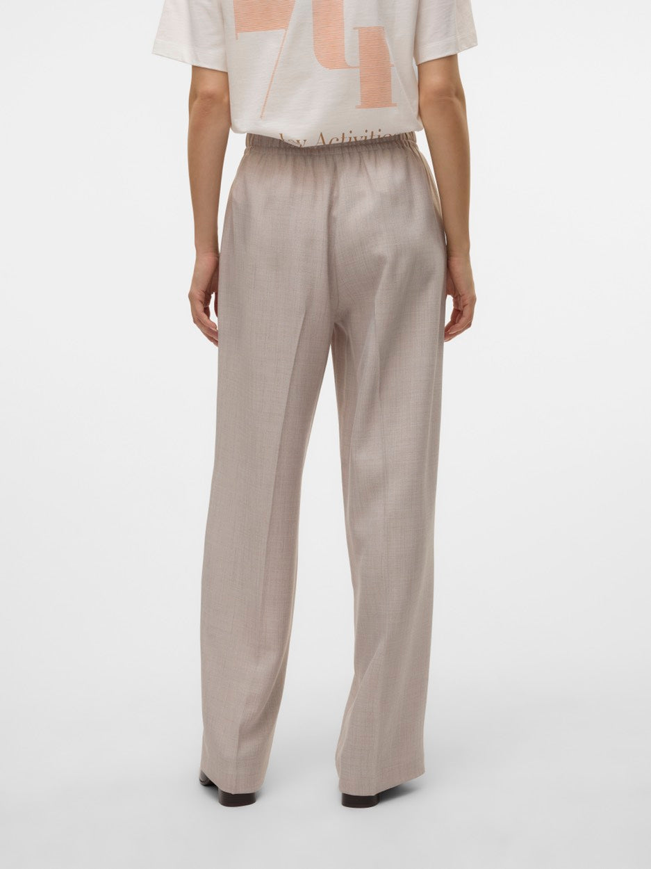 Vmcassidy Hw Loose Pull On Pant Boo - Beige