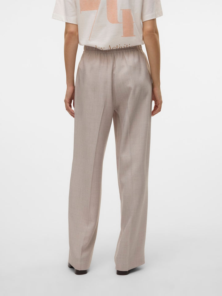 Vmcassidy Hw Loose Pull On Pant Boo - Beige