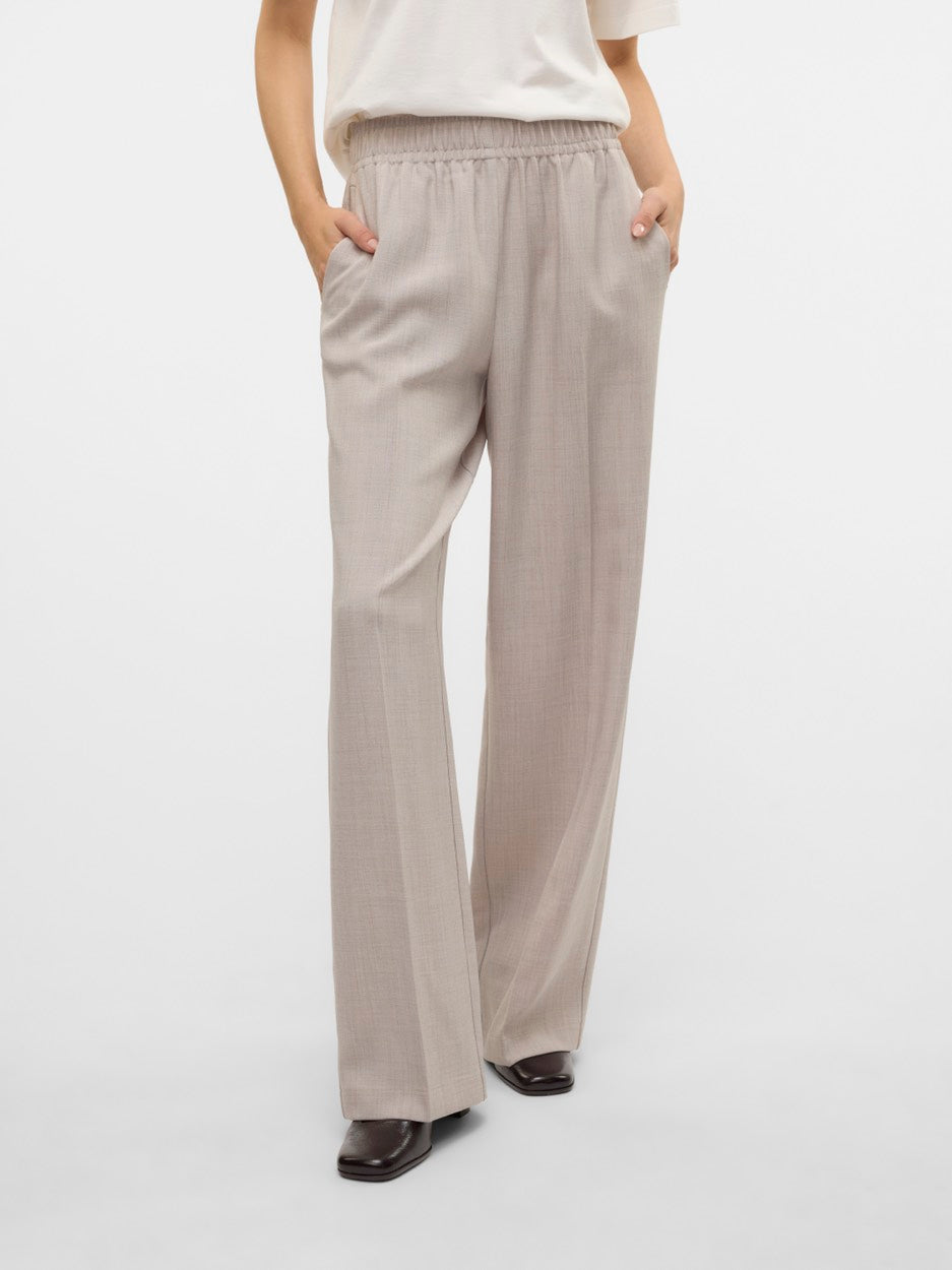 Vmcassidy Hw Loose Pull On Pant Boo - Beige