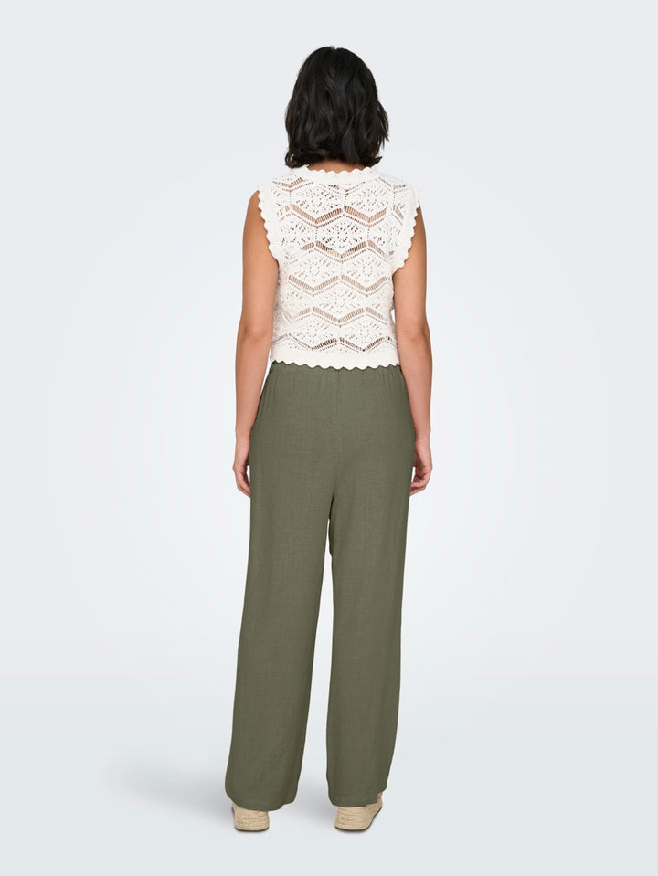 Onlsiesta Mw Pull-up Linen Bl Pnt N - Army