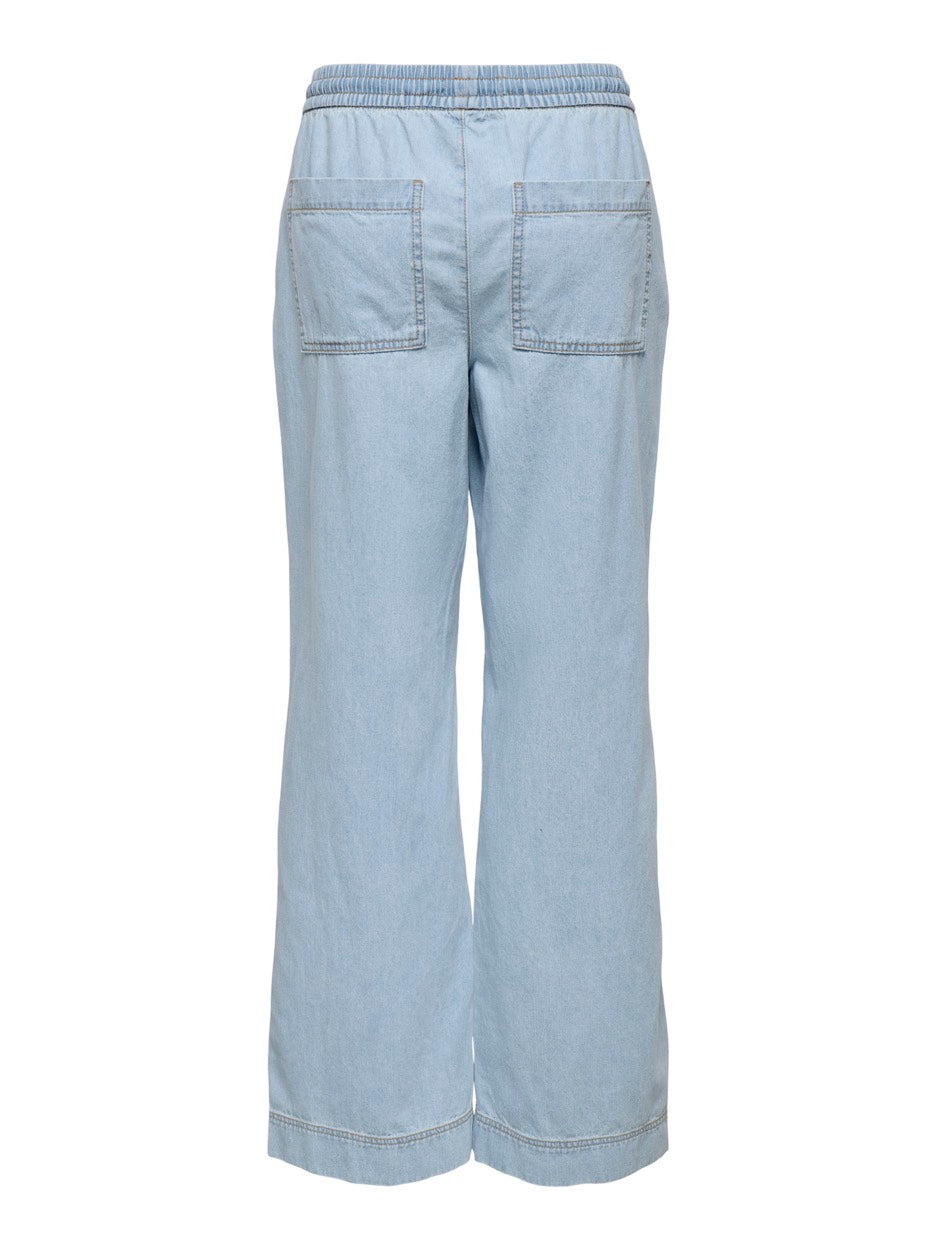 Jdypenny String Loose Jeans Dnm - Blue Denim