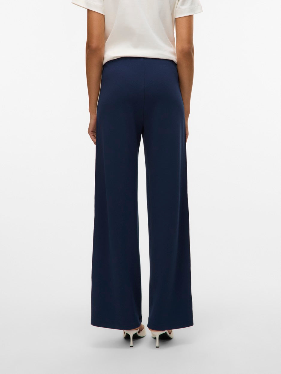 Vmberlin Mw Wide Panel Pants - Navy