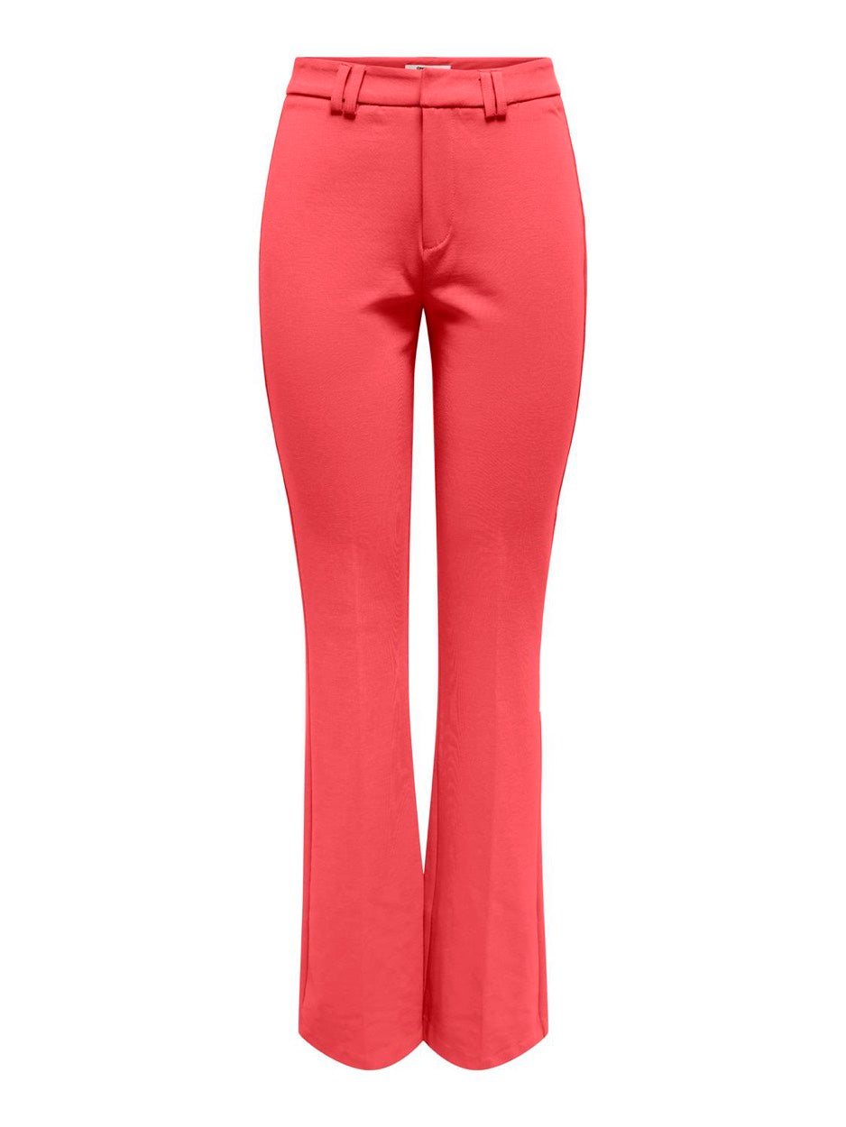Onlpeach Mw Flared Pant Tlr Noos - Koraal Rood