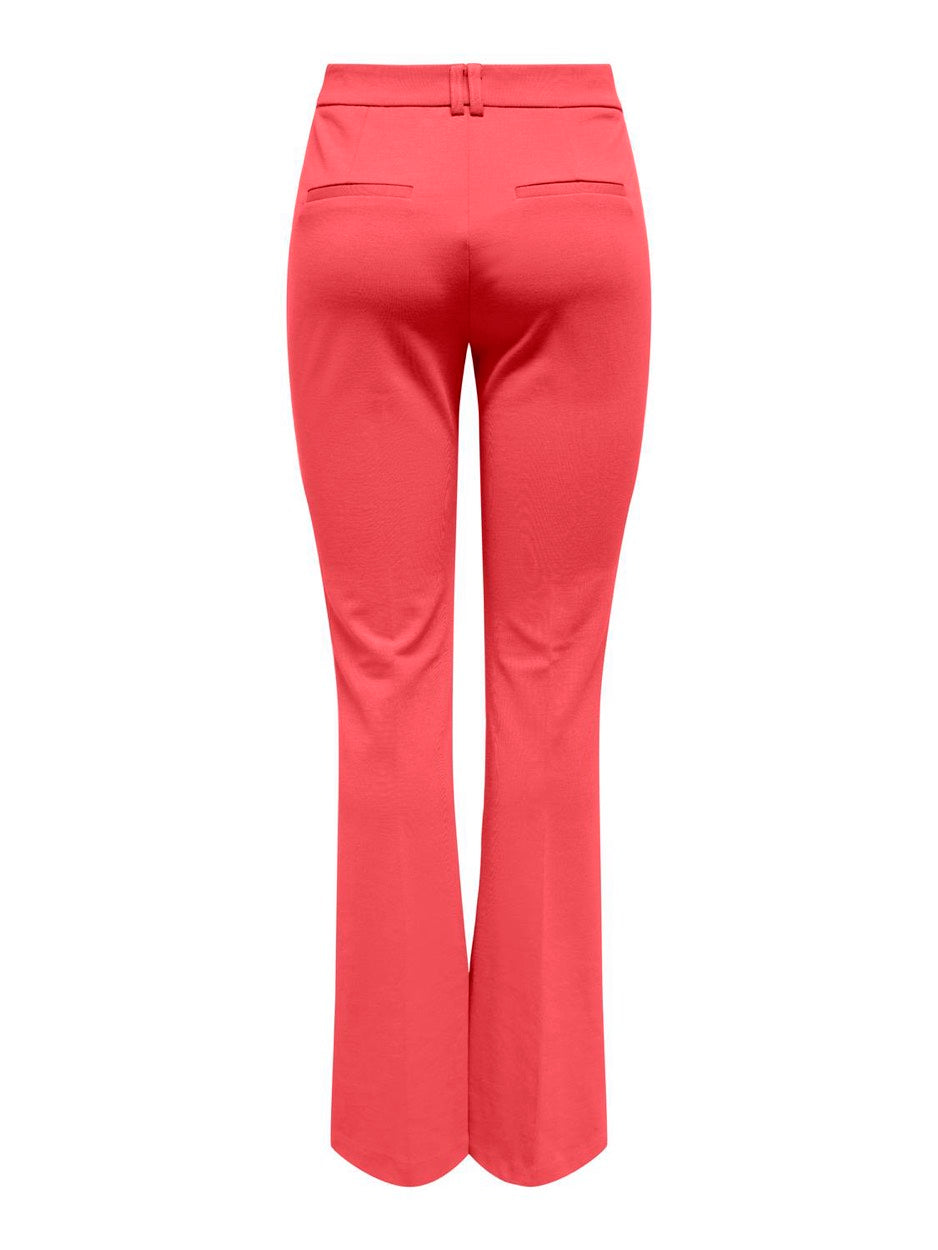 Onlpeach Mw Flared Pant Tlr Noos - Koraal Rood
