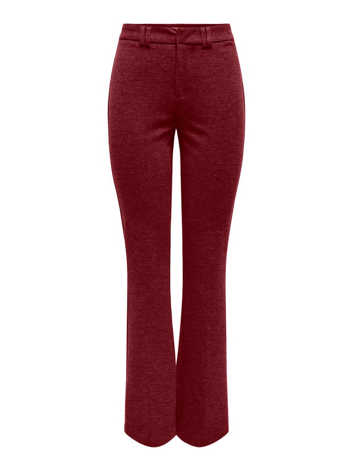 Onlpeach Mw Flared Pant Tlr Noos - Wijnrood