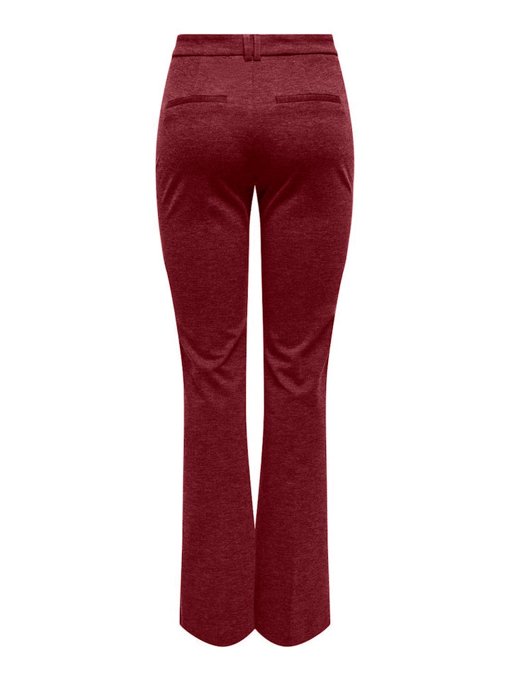 Onlpeach Mw Flared Pant Tlr Noos - Wijnrood