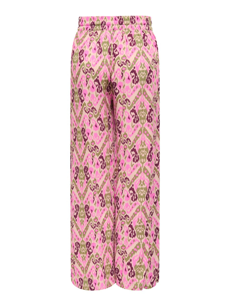 Jdybree Life Mw Wide Pant Wvn - Roze Dessin