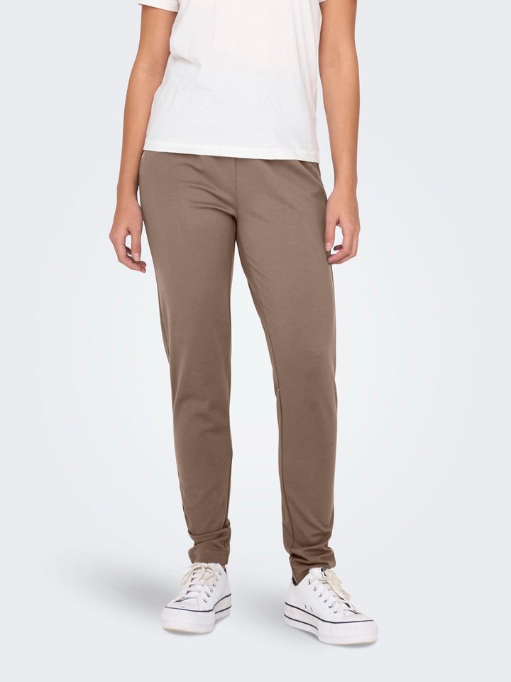 Onlpoptrash Life Easy Col Pant Pnt - Taupe