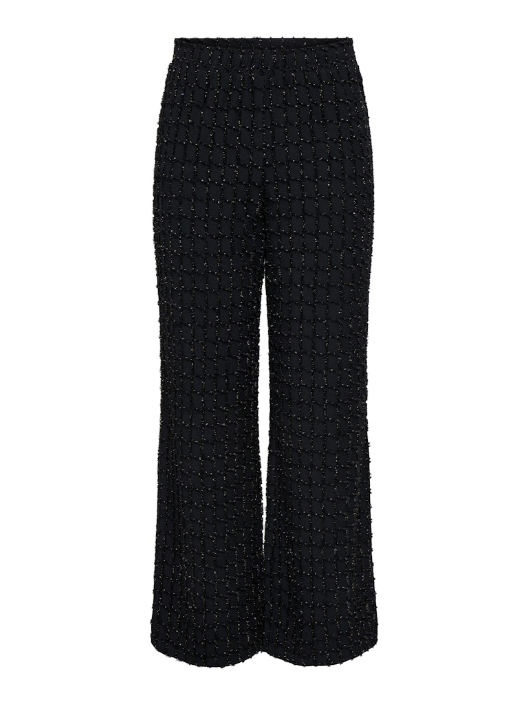 Onlines Life Wide Glitter Pant Jrs - Zwart