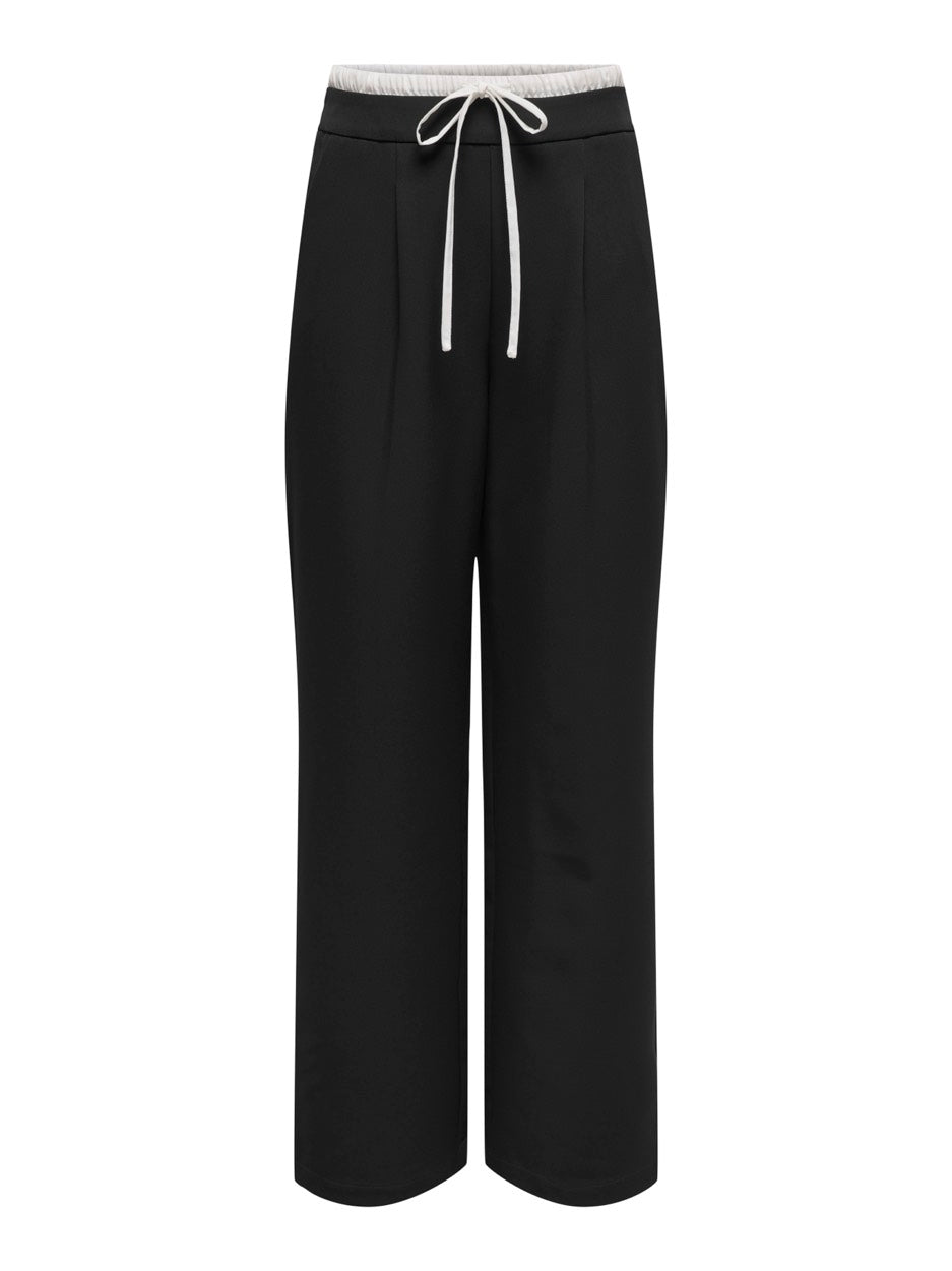 Jdyeden Mw Wide Waistband Pant Pnt - Zwart