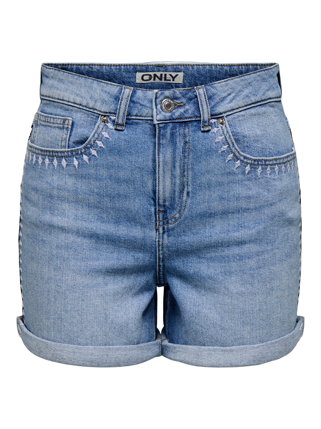 Onljosephine Stret Emb Shorts Azg Dnm Cs - Blue Denim