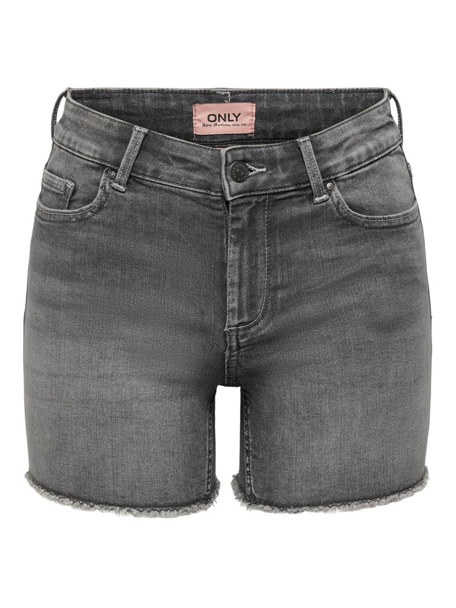 Onlblush Mid Sk Dnm Shorts Noos - Grey Denim