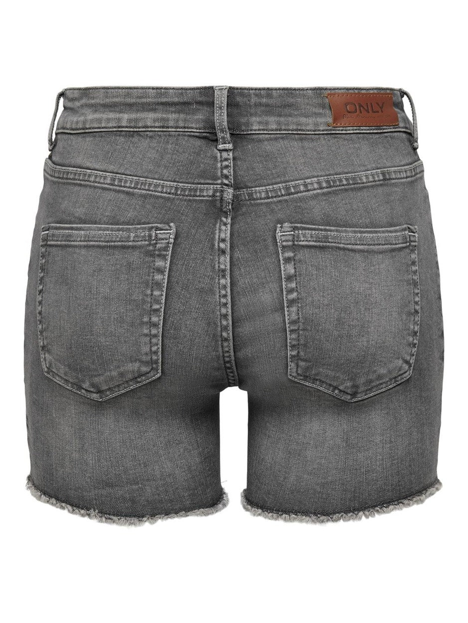 Onlblush Mid Sk Dnm Shorts Noos - Grey Denim