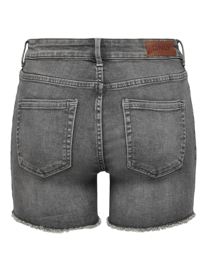 Onlblush Mid Sk Dnm Shorts Noos - Grey Denim