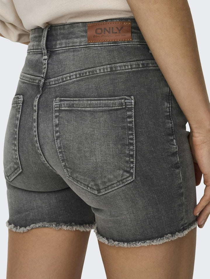 Onlblush Mid Sk Dnm Shorts Noos - Grey Denim