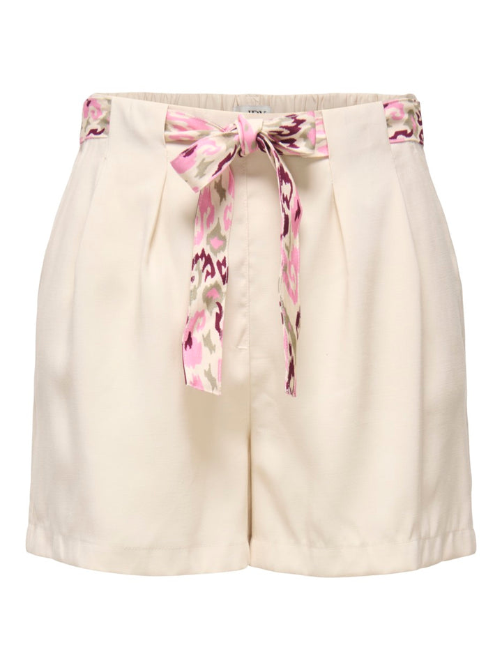 Jdytomika Belt Shorts Wvn Pnt - Beige