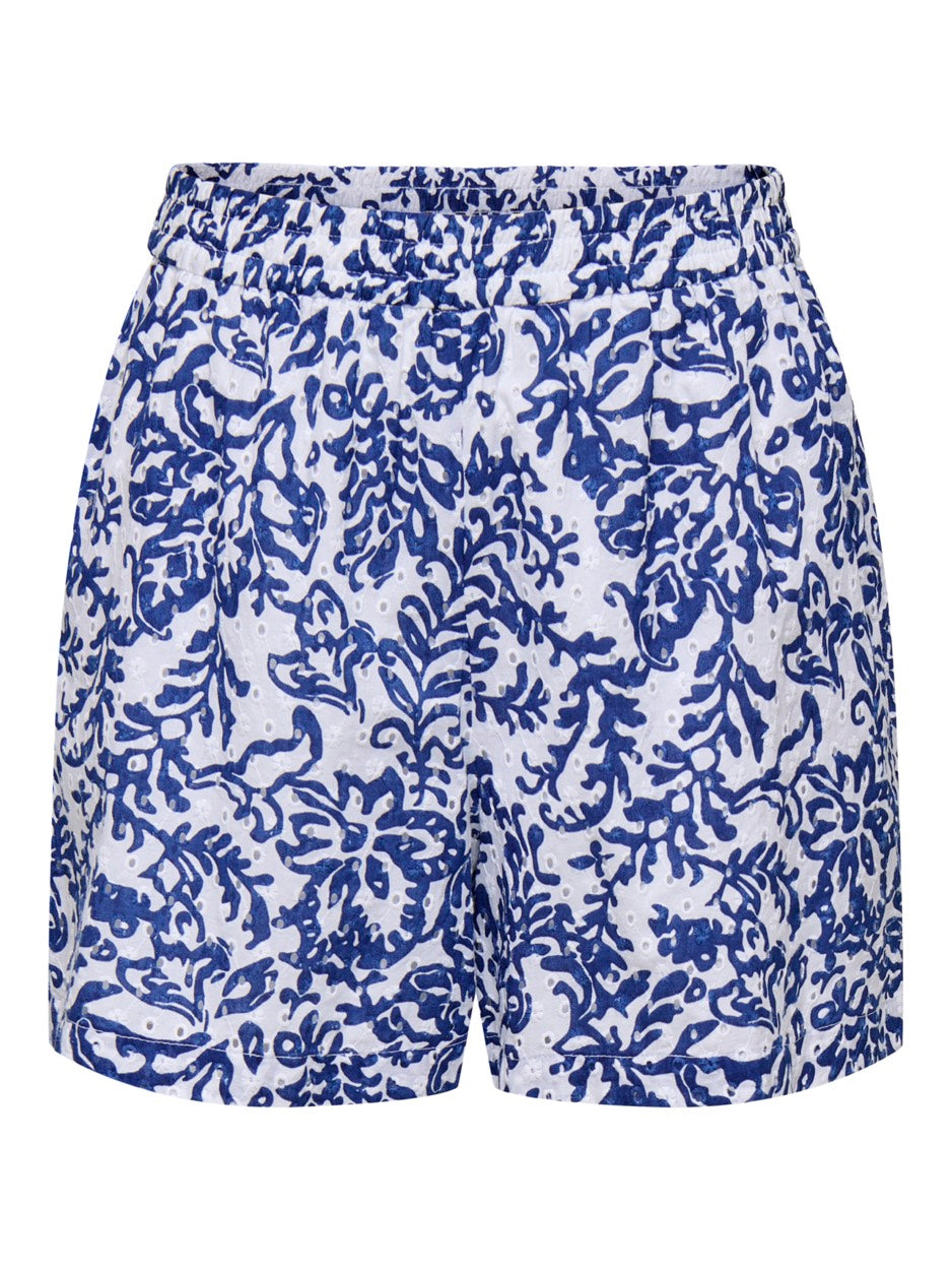 Onlkelly Chanee Emb Shorts Wvn - Wit Dessin