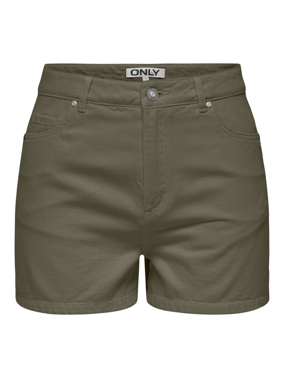 Onljagger-silla Hw Mom Shorts Pnt - Army