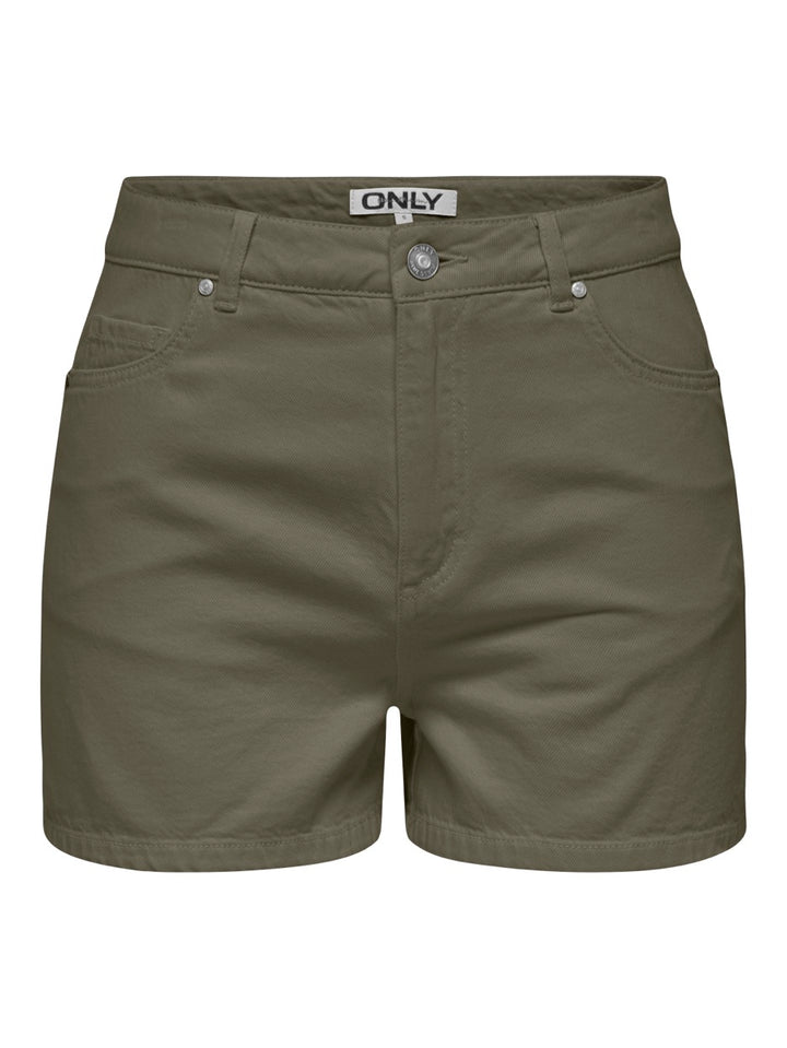 Onljagger-silla Hw Mom Shorts Pnt - Army
