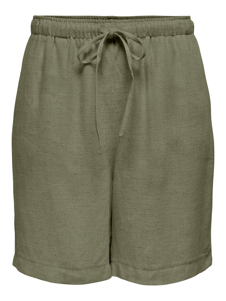 Onlsiesta Mw Pull-up Lin Bl Shorts - Army
