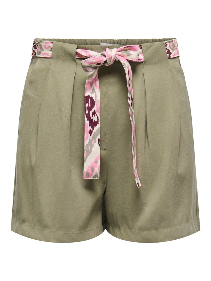 Jdytomika Belt Shorts Wvn Pnt - Army