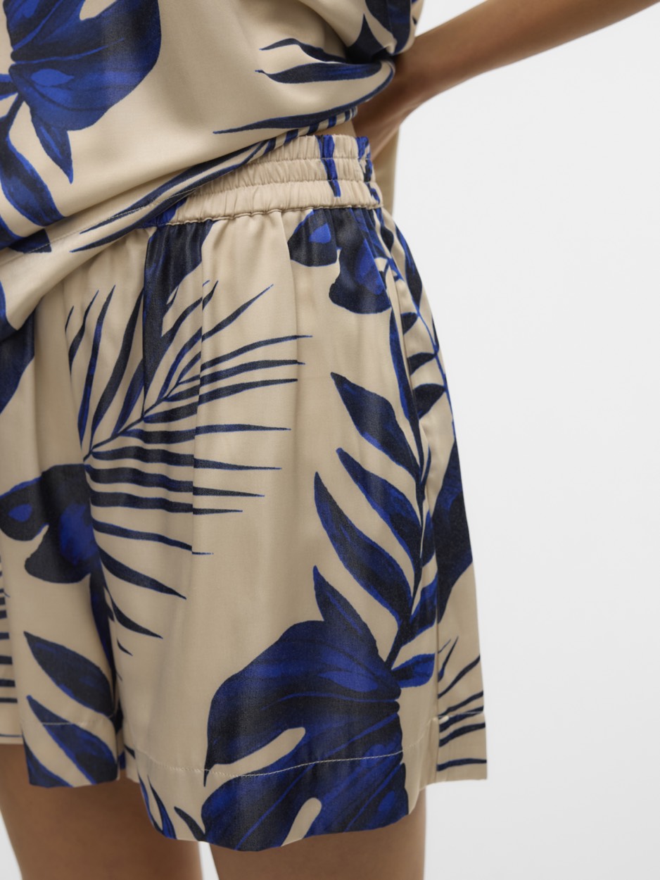 Vmvina Hw Shorts Wvn Ga - Blauw Dessin