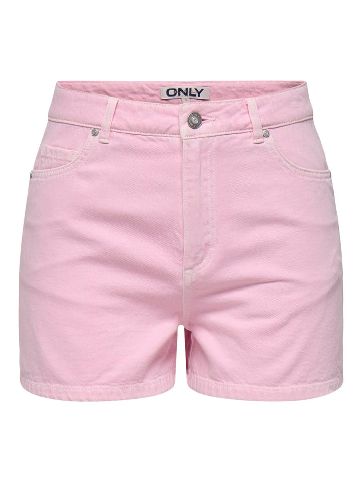 Onljagger-silla Hw Mom Shorts Pnt - Licht Roze