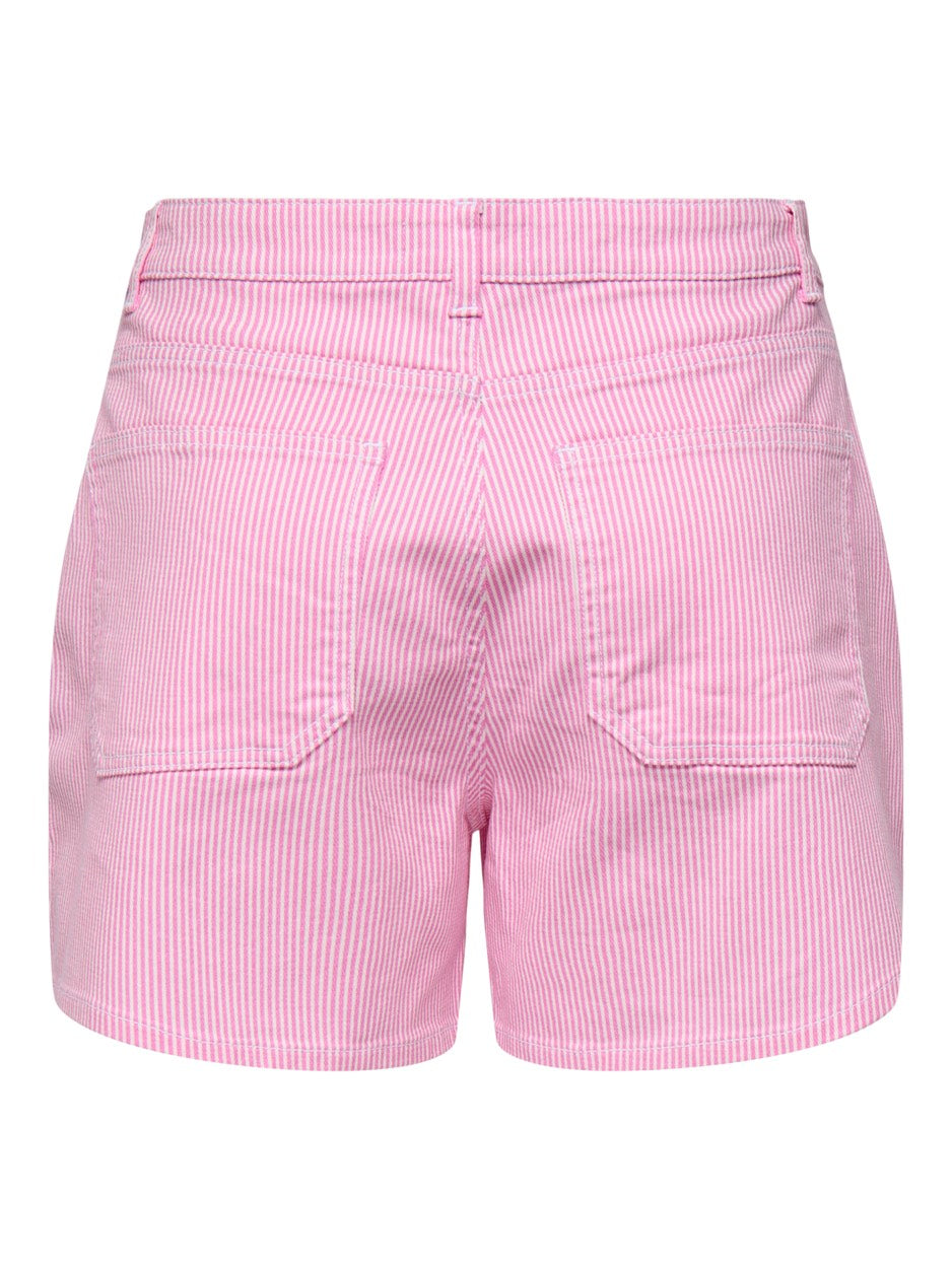 Onlvox Hw Stripe Shorts Pnt - Roze Dessin
