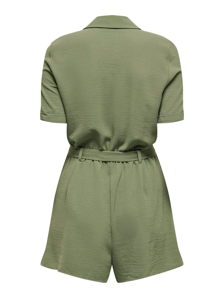 Onlmacha Life Ss Cargo Playsuit Wvn - Army