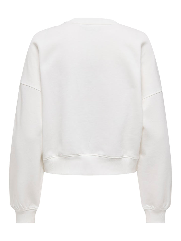 Onlkiara L/s O-neck Pearl Swt - Off-white
