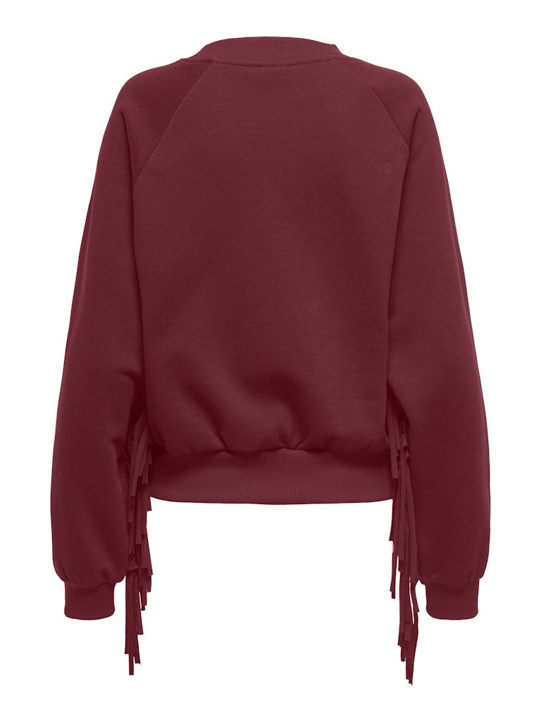Onljett L/s O-neck Emb. Box Swt - Wijnrood