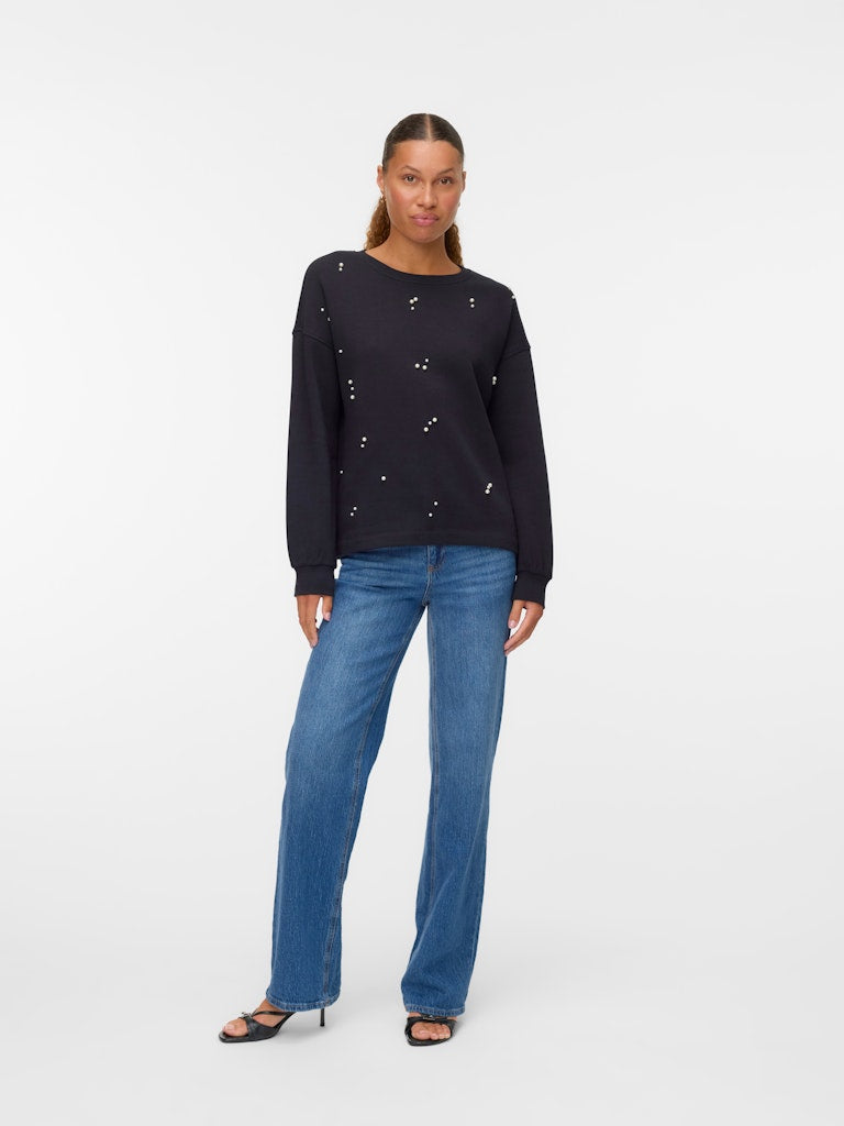 Vmfatilda L/s Sweatshirt Jrs Btq - Zwart