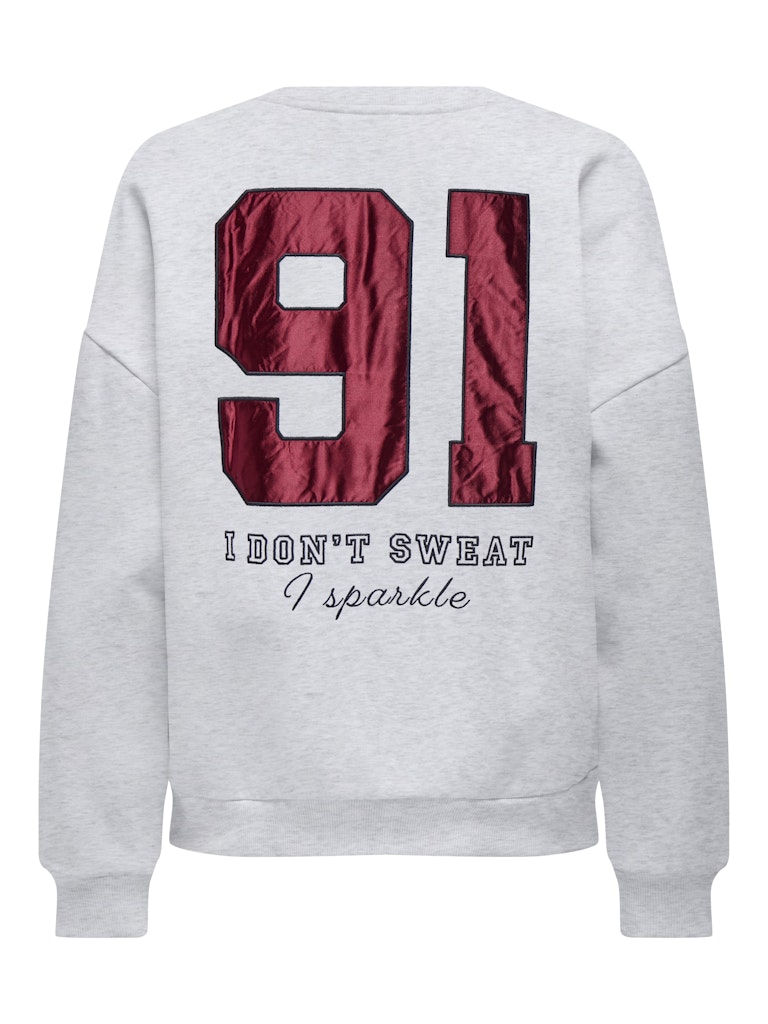 Onlrillo L/s Boxy O-neck Cs Swt - Grijs Melee